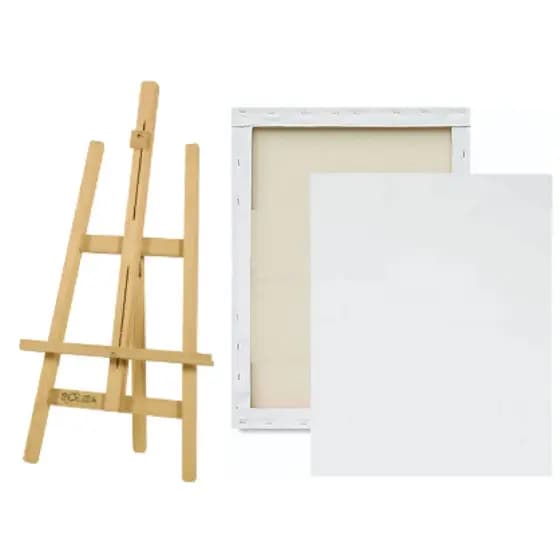 Kit de Pintura 1Cavalete de 70cm e 1Tela 20x30cm