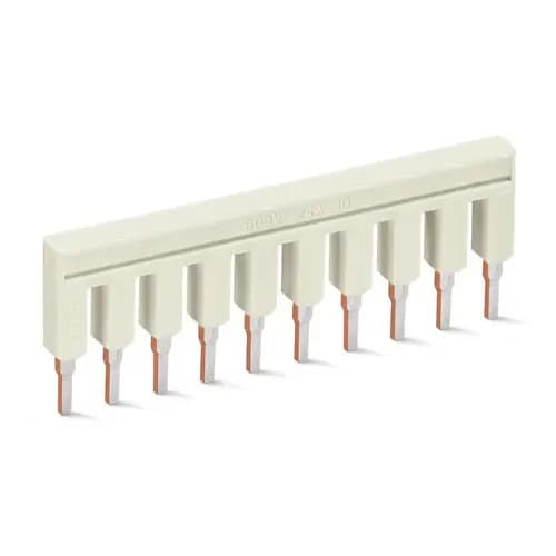Jumper Wago 10 Polos P/ Conectores 2,5mm² 2002-410 cinza claro