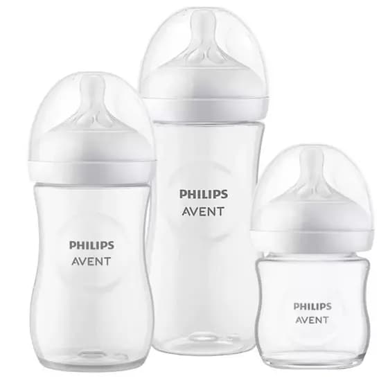 Kit Com 3 Mamadeira Pétala 3.0 125/260/330ml Transparente Philips Avent + Book