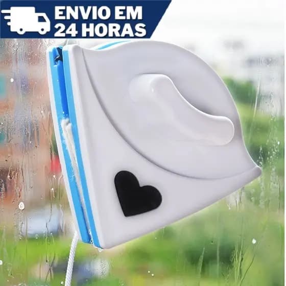 Limpa Vidros Magnético Rodo Mágico Dupla Face Ímã Duplo Reforçado