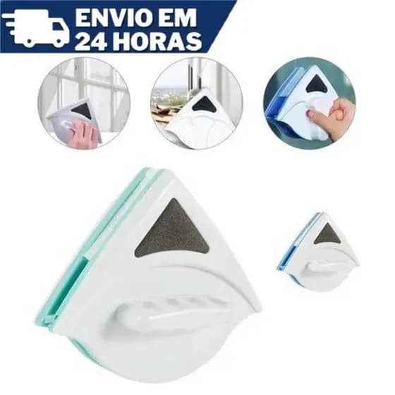 Limpa Vidros Magnético Rodo Mágico Dupla Face C/ Super Ímã