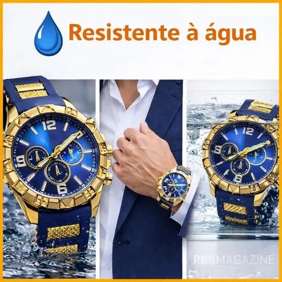 Relógio Masculino Esportivo Resistente à Prova D'água