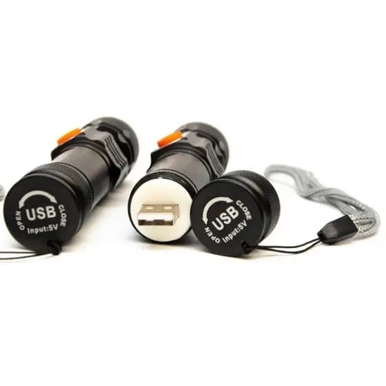 Profissional Lanterna Led Portátil T6 / Usb Recarregável Com Zoom Lanterna / Lanterna / Lamp / Camping / Trabalho Para Fora Da Por