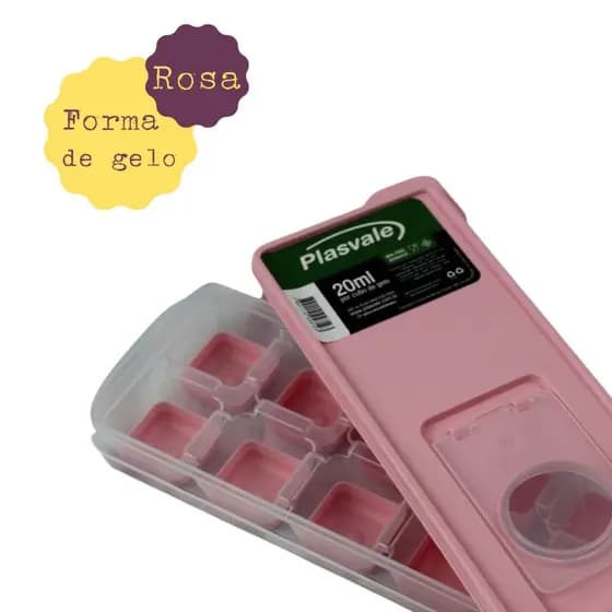 Forma De Gelo Fundo Silicone e Tampa BPA FREE