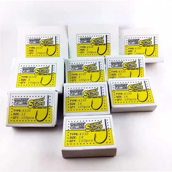 Kit Anzol Marine Sports 4330 Nº 1 Ao 18 com 1.000 unidades