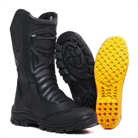 Bota Militar Com Zíper Cano Longo Samu Rocam Elite Tática SBL