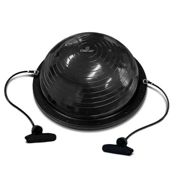 Meia Bola Bosu Ginástica Pilates Inflável Anti Estouro com Alças Consport