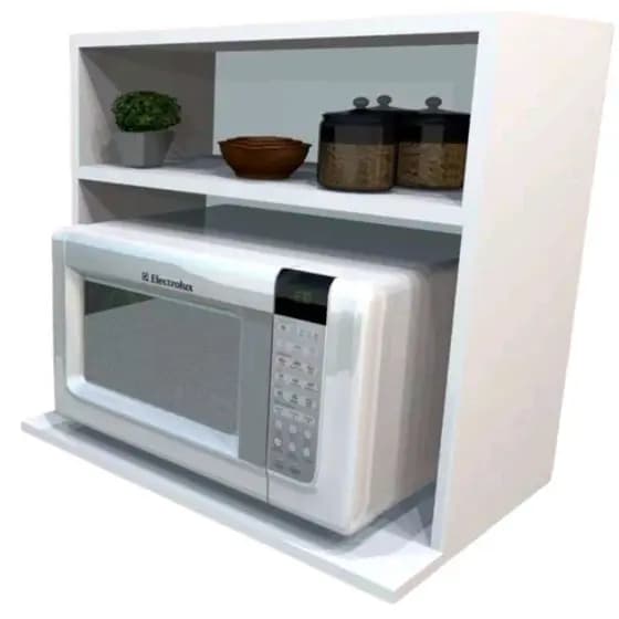 Suporte P/ Micro-ondas C/ Nicho Em Mdf 15mm