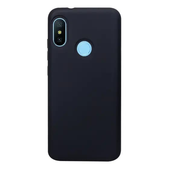 Capa Aveludada Preta + Película De Hydrogel HD Compatível Para Xiaomi Mi A2 Lite 5.84