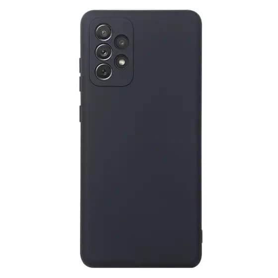 Capa Aveludada Preta + Película De Hydrogel HD Compatível Para Galaxy A72 A725 6.7