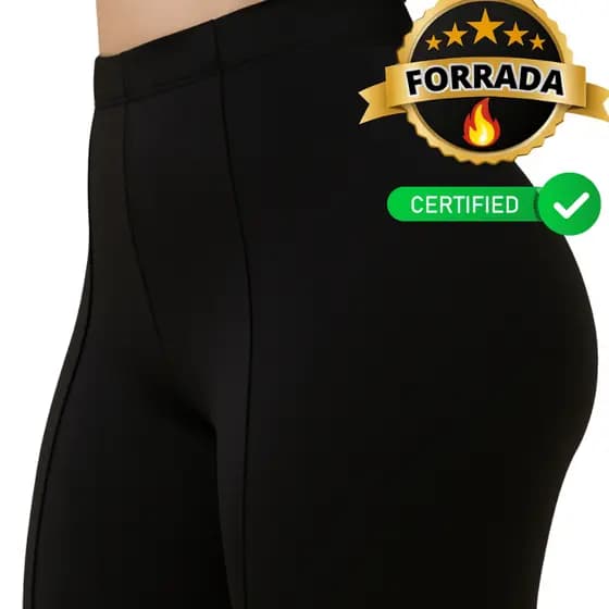 Calça Montaria Sem Bolso Legging Suplex Premium Flanelado detalhe Friso Pespontado Modeladora Top
