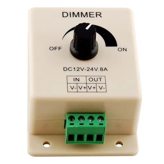 Controlador Dimmer 8A para Fita LED /// Controlador de Brilho para Fita LED