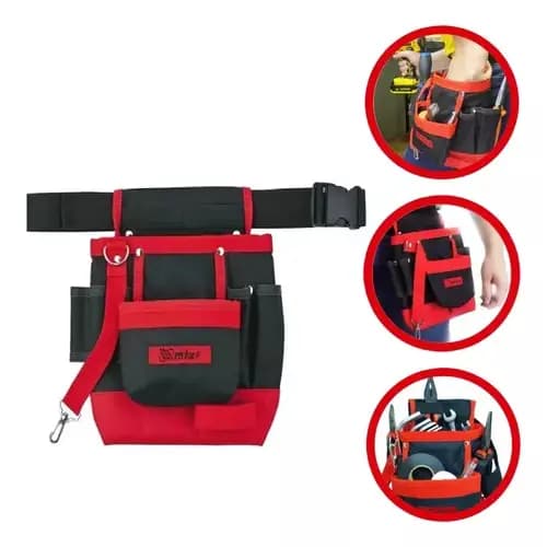Bolsa Para ferramentas com cinto Eletricista Marceneiro Pedreiro 7 Bolsos MTX