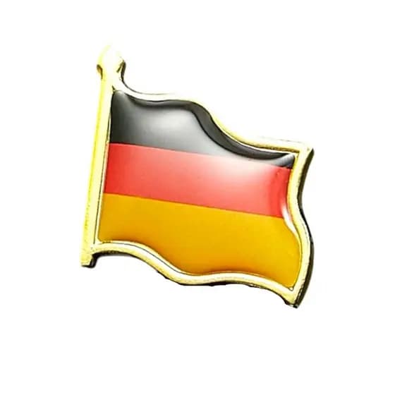 Broche Alemanha Bandeira Pin Metal Diplomático Berlim Alemão Nação Europeia