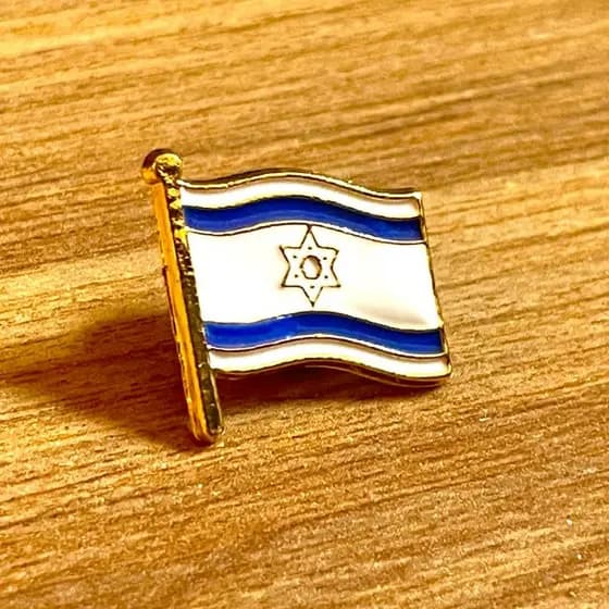 Broche Israel Bandeira Pin País Diplomático Israelense Judeu Judaico