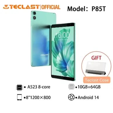 Tablet Teclast P85T 2024 (Allwinner A523 1.8GHz 8-Core/8GB RAM/64GB ROM/8 polegadas