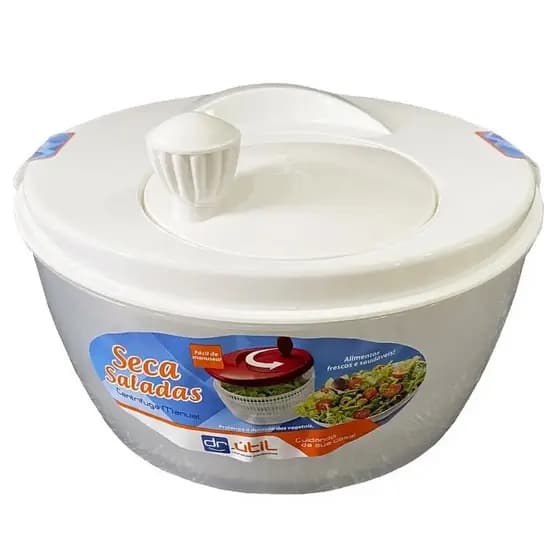 Centrífuga Secadora De Salada Grande Manual Verduras Folhas