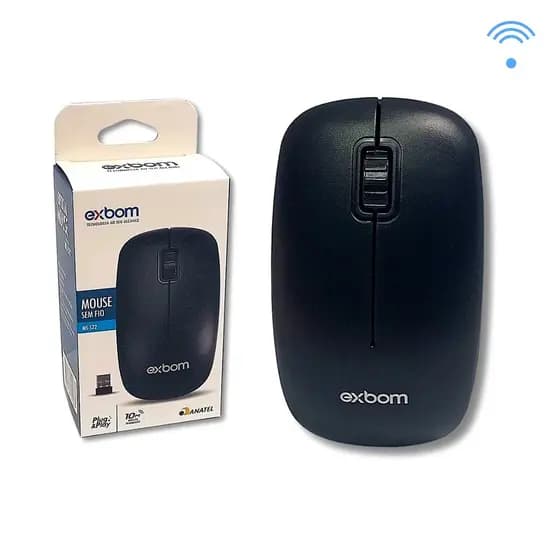 5x Mouse Sem Fio Wireless EXBOM MS-S22 Studio 2.4GHz