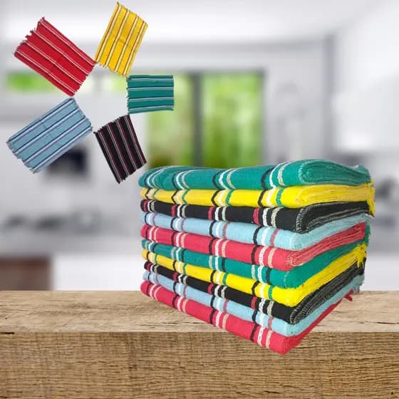 Tapete kit 10 peças - tear, 100% algodão cozinha, quarto, sala , jogo americano, banheiro cores lind