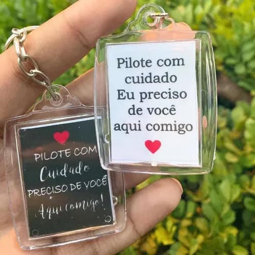 Chaveiro Dirija/Pilote com Cuidado