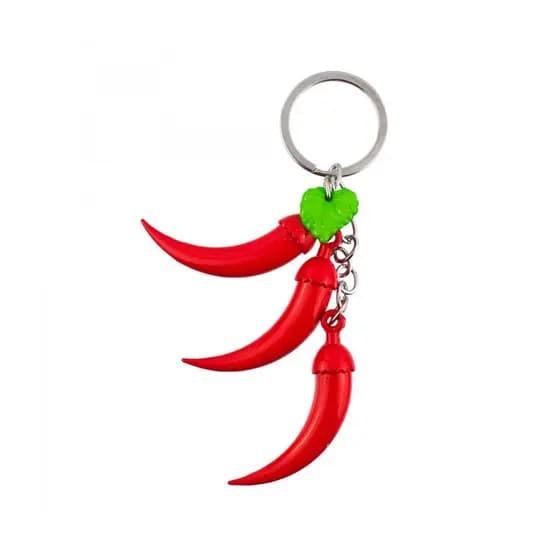Chaveiro 3 Pimentas Vermelhas 9.5cm