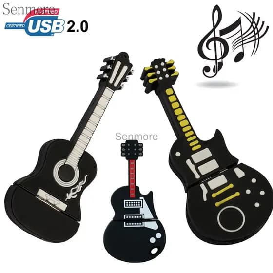 U Disk 1GB 8GB 16GB 32GB 64GB 128GB Usb Flash Drive Pendrive Thumb Vara Armazenamento De Memória Guitarra Violino