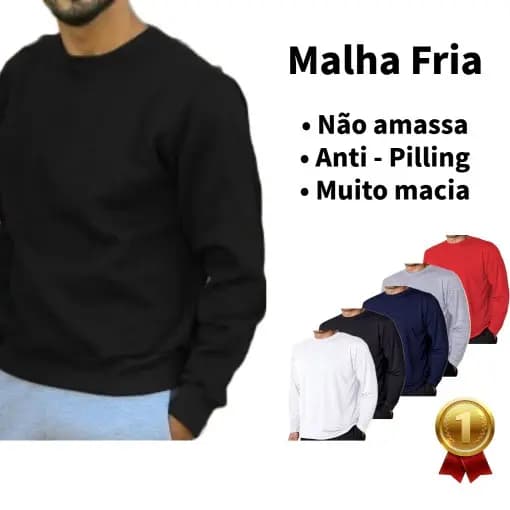 Camisa de Pijama Masculino Camiseta Manga longa Para dormir Inverno frio Super Macia