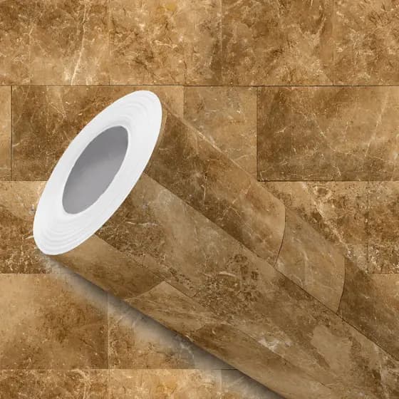 Papel de Parede Adesivo Resistente Efeito Pedra Puglia Natural Fácil Aplicação