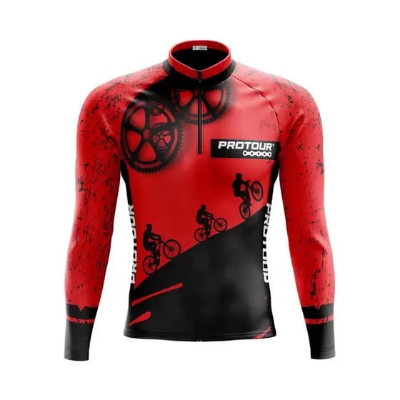 Camisa Ciclismo Camiseta Ciclista Roupa de Ciclismo Masculina Pro Tour Respeite o Ciclista Vermelha Com Bolsos UV 50+