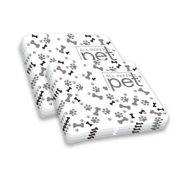 Jornal Caes Gato Passaro Gaiola de Roedores Ramsters Repteis Tapete Banheiro Higienico Biodegradavel PET STOP 120 folhas