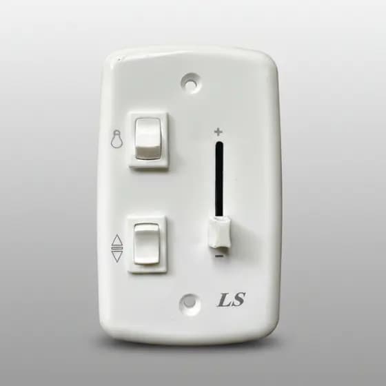 Chave Controle de Velocidade Deslizante Bivolt com 2 Teclas Branco