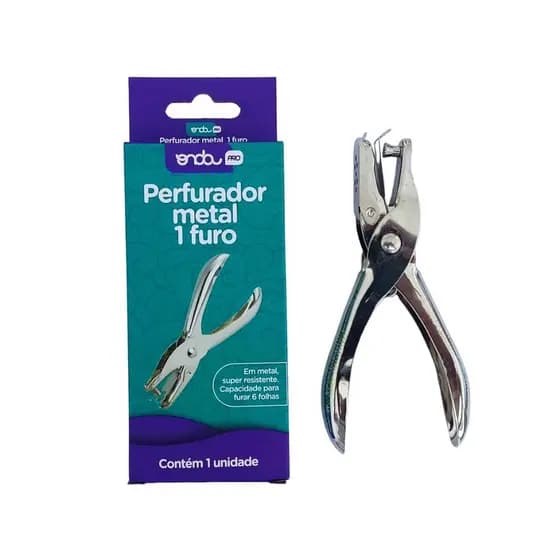 Perfurador Papel Um Furo Papel EVA Artesanato Scrapbook Furador Metal