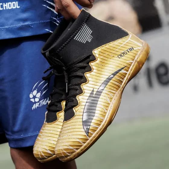 Chuteira Futsal Cano Alto Adulto Quadra Costurada Envio Imediato