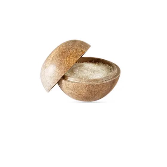Saleiro Bola De Pedra Sabão Natural 8 cm de Diâmetro Grande