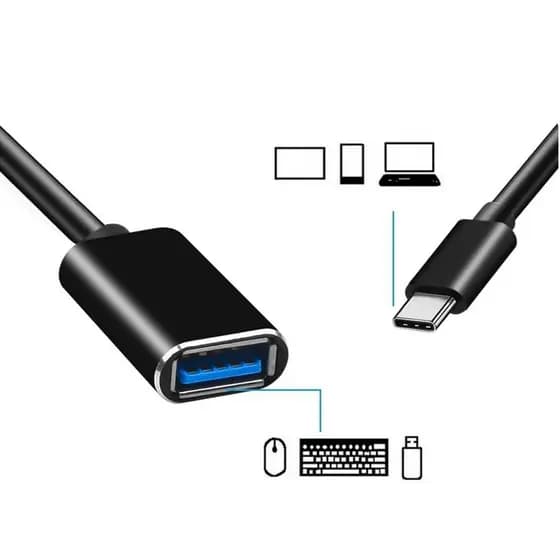 Adaptador OTG USB para USB C / Tipo C Cabo