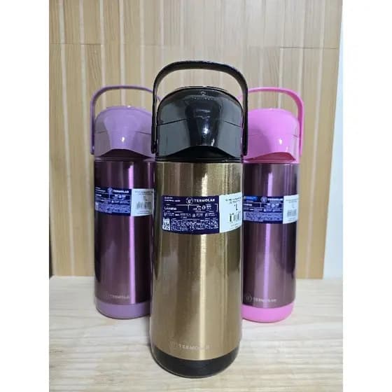 Garrafa Térmica 1L Quente 12h Fria 24h Aço Inox Termolar Original Cores lindas modernas