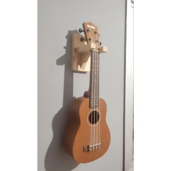 Suporte de parede para Ukulele Cavaquinho Banjo Bandolim violino em madeira pinos