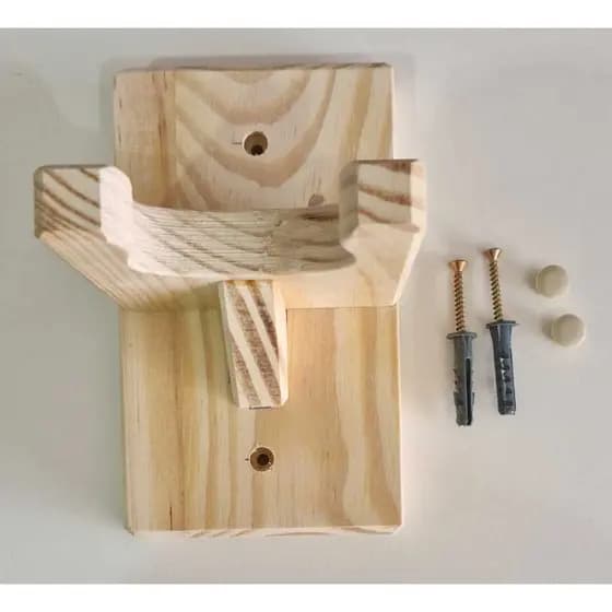 Suporte em pinus de parede para ukulele cavaquinho violino banjo