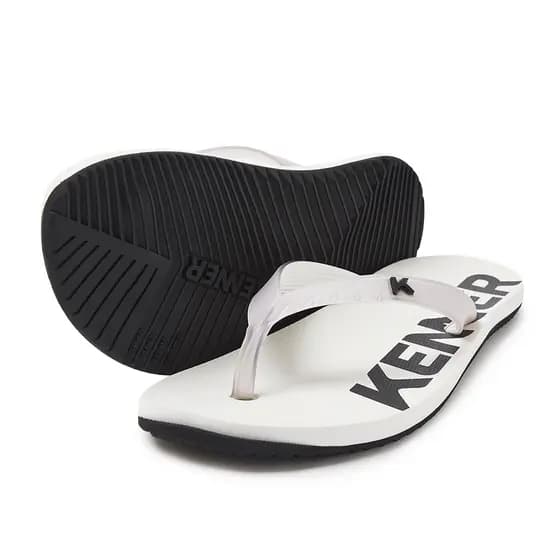 Sandalia Chinelo Kenner Red Masculino Feminino Branco e Preto DNN19 Original