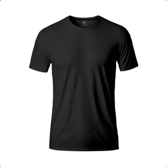 Camisa Básica Lisa Masculina P ao GG em Malha 100% Algodão Fio Penteado 30.1