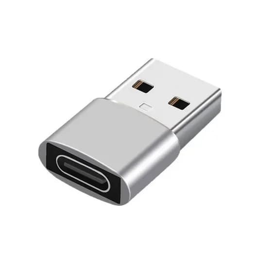 Adaptador USB tipo C para USB tipo A Carregamento transmissão dados iPhone Tipo C fêmea USB macho