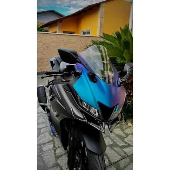 Motocicleta Carenagem Frontal Aerodinâmica Asa de Proteção Inferior Guarda Vento YAMAHA YZF R15 V3