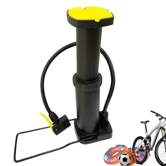 Bomba De Ar Com Pedal Manual Com Adaptador Para Encher Bola Pneu Bicicleta Roda De Bike