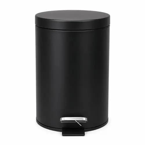 Lixeira Com Pedal Capacidade 5 Litros Tampa Fechamento Silencioso Plástico Resistente