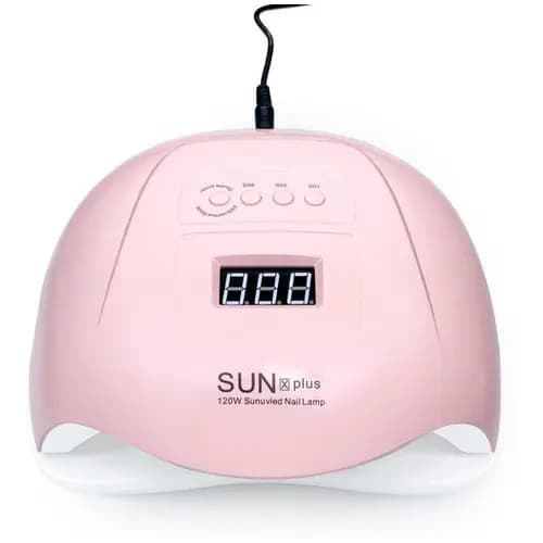 Cabine 120w Led Uv Sun X Plus Manicure Acrigel Gel Nail Rosa