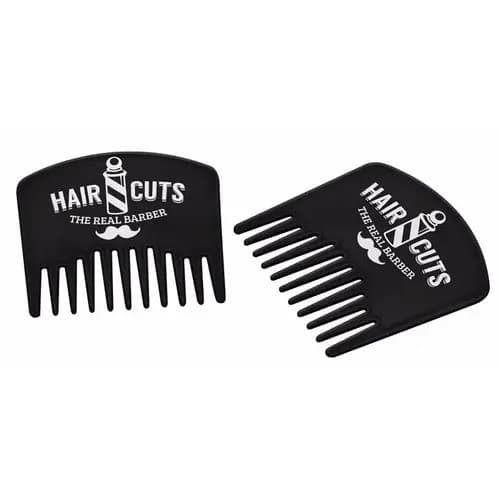 02 Pente Para Barba Plástico Antiestático Esterilizável