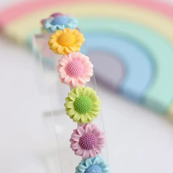 Tiara flor / Arco infantil / Tiara de flor / Tiara infantil / Diadema / Tiara florzinha colorida ACT