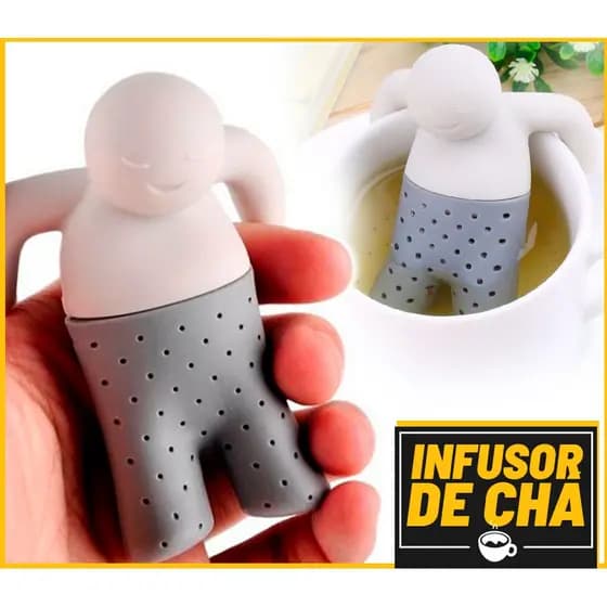 Infusor de Chá Divertido - Bonequinho relaxando