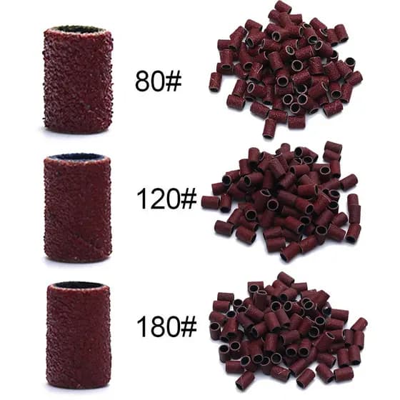 200 Lixas Refil para Motor Elétrico Manicure Pedicure Salão Manutenção de Unhas de Gel Acrigel