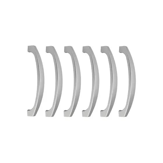 Kit 6 Puxadores Alça Para Gavetas Sapateiras Closet 96mm